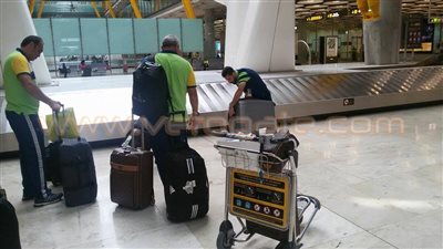 بالصور.. وصول بعثة الأهلي إلى مدريد