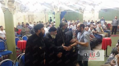 بالصور.. الآلاف في عزاء شهيدي العريش بمسقط رأسهما بالبحيرة