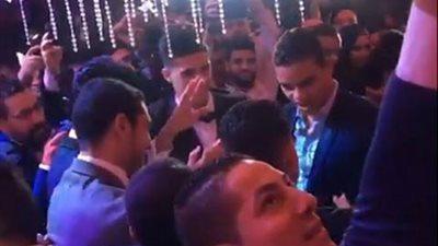 بالفيديو والصور.. نجوم الأهلي في حفل زفاف أحمد الشيخ