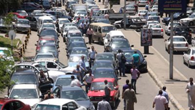 ازدحام مروري بمنطقة السلام