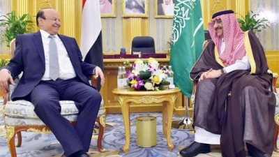 ولي العهد السعودي يبحث مع «هادي» دعم المقاومة في اليمن
