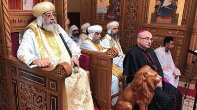 البابا تواضروس يصلي قداس «عيد الرسل» بالنمسا (صور)