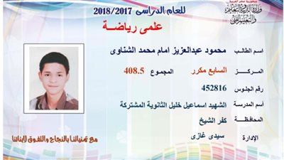 سابع الثانوية العامة: لم أتوقع أن أكون من الأوائل وأواظب على الصلاة