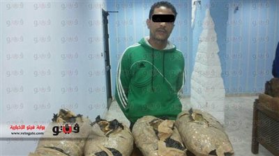 ضبط عاطل بحوزته 10 كيلو بانجو