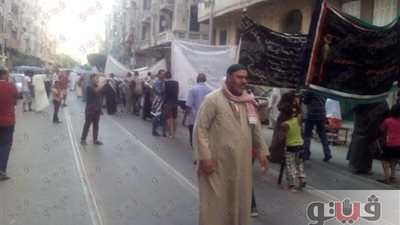 بالصور.. مسيرة الصوفيين تتسبب في شلل مروري بشوارع الإسكندرية