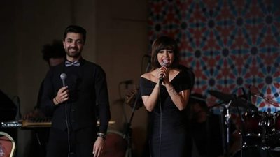 بالصور.. «دويتو» غنائي لمحمد عباس ورنا سماحة في مهرجان الأوبرا الصيفي