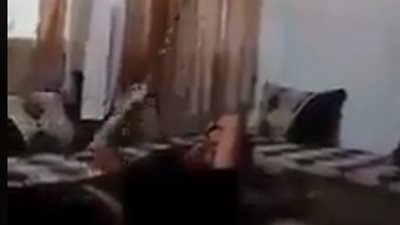 رد فعل شاب بعد انقطاع الكهرباء (فيديو)