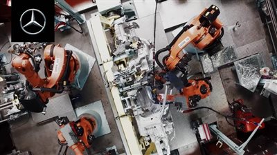 مراحل إنتاج الهيكل الأساسي لطرازات مرسيدس | فيديو