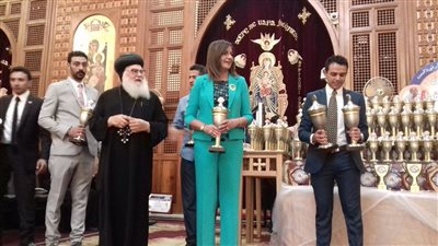 وزيرة الهجرة تشارك في احتفال الكرازة المرقسية بختام المهرجان الـ14 (صور)