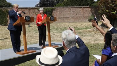 ترامب: لم انتقد رئيسة وزراء بريطانيا