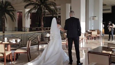 جلسة تصوير لمعز مسعود وشيري عادل قبل الاحتفال بزفافهما (صور)