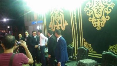 الدرندلي وثروت سويلم وشلتوت في عزاء والد زوجة شوبير (فيديو وصور)