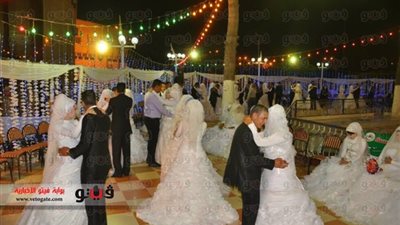 حفل زفاف جماعي لـ 100 عروس يوم العيد القومي بالبحيرة