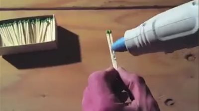 شاهد ما يحدث عند حرق 42 ألف عود ثقاب (فيديو)