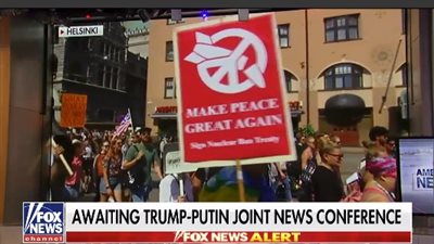 تظاهرات حاشدة في هلسنكي خلال اجتماع بوتين وترامب