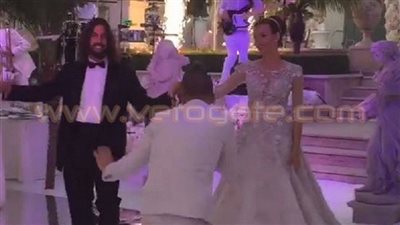 بالصور.. حفيد أحد جنرالات القذافي يتزوج ابنة مليونير روسي