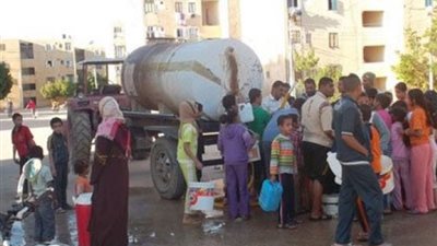 انقطاع مياه الشرب عن مدينة البدرشين بسبب كسر الخط العمومي