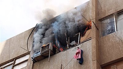 نجاة «عروسين» من حريق شب في شقتهما ببني سويف