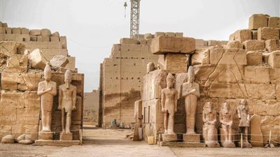 الآثار: انتهاء أعمال الترميم الدقيق بمعبد الكرنك