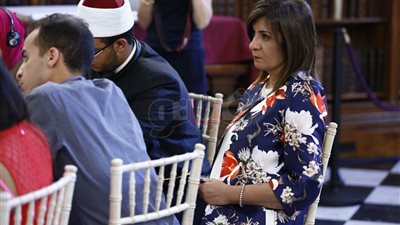 وزيرة الهجرة تلتقي شيخ الأزهر وتوني بلير في منتدى شباب صناع السلام