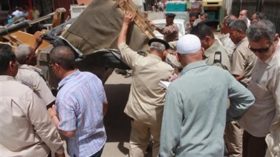 رفع إشغالات منطقة كفر أبوحسين ومزلقان أبوعميرة بالزقازيق