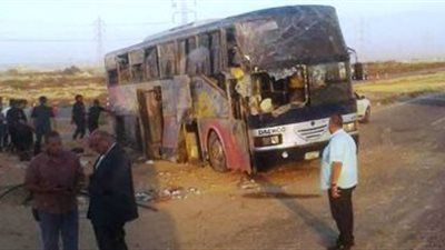 سكرتير عام المنوفية: مساعدات مالية لأسر ضحايا حادث أتوبيس مطروح