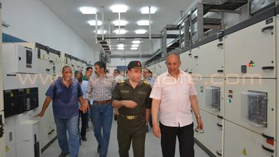 بالصور.. مدير إدارة المياه بالقوات المسلحة يتفقد محطة اليسر بالغردقة