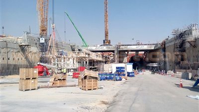 بالصور.. تركيب الماكينة «تحيا مصر2» بأنفاق الإسماعيلية