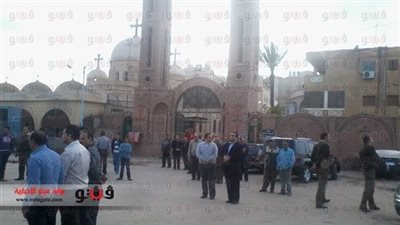 البحث الجنائي بالمنيا ينتقل إلى «جبل الطير» لاحتواء تجمهر الأقباط