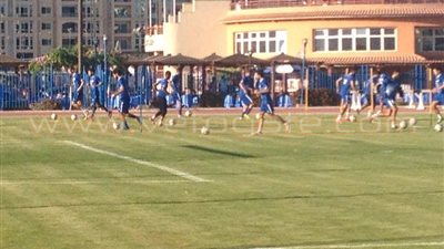 بالصور.. سموحة يستعد للأهلي بتدريبات بدنية شاقة