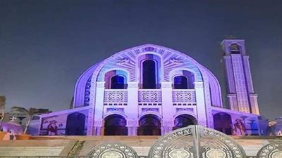 لنشر الوعي.. الكاتدرائية المرقسية تضيء بالأزرق في اليوم العالمي للتوحد