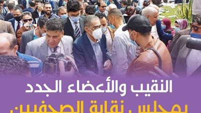 النقيب والأعضاء الجدد بمجلس نقابة الصحفيين| فيديو جراف