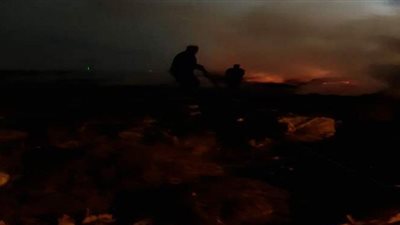 السيطرة على حريق خلف المحطة الوسيطة بطوخ