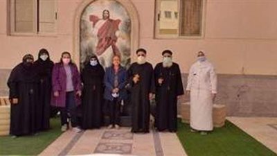 تطعيم راهبات مار جرجس سيدي كرير ضد كورونا