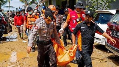 مصرع 18 على الأقل وفقدان 62 في انهيار أرضي بركاني بإندونيسيا