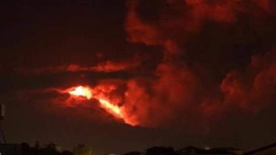 سحابة سامة في طريقها إلى العراق