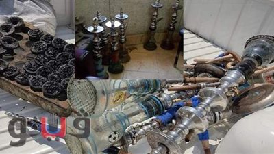 مصادرة 42 شيشة في حملات على مقاهي الفشن ببني سويف
