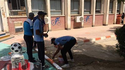 معسكر للخدمة العامة بكلية التربية الرياضية في قنا