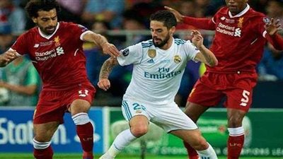 ريال مدريد يتقدم على ليفربول بثنائية نظيفة في الشوط الأول