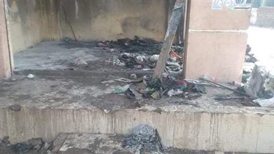 حريق هائل يلتهم محل أدوات منزلية بالغربية دون إصابات|صور