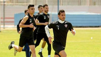 تدريبات تأهيلية للاعبي الزمالك في مجمع الصالات