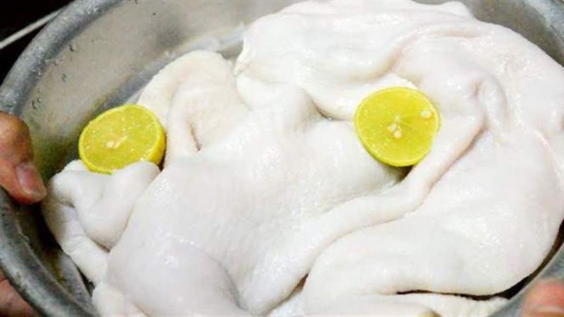طريقة تنظيف الكرشة