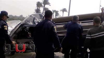 إصابة ٦ من رجال الشرطة في انقلاب سيارة ببني سويف