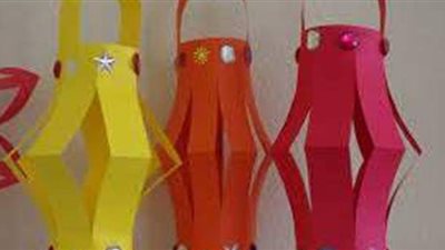 تصنيع فانوس رمضان بالورق خطوة بخطوة