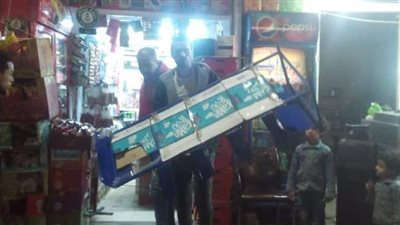 رفع 43 حالة إشغال متنوعة بحي جنوب الجيزة| صور