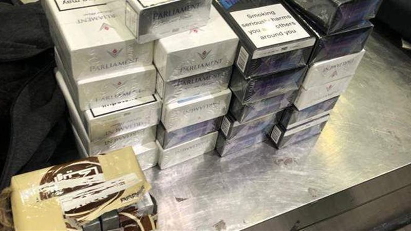 المضبوطات بحوزة رجال