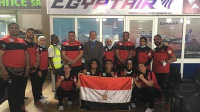 مصر للطيران تستقبل المنتخب المصري للكيك بوكسينج في الكاميرون
