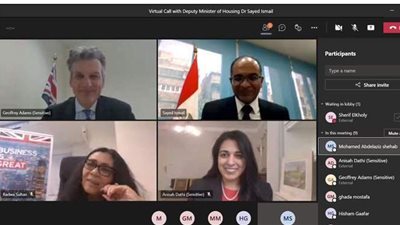 نائب وزير الإسكان يبحث مع السفير البريطاني سُبل التعاون في مجالات المياه والصرف