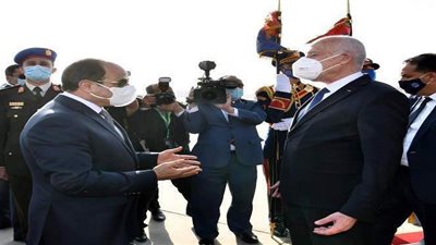 وسط مراسم استقبال رسمية.. أول زيارة لـ«قيس سعيد» للاتحادية | فيديو