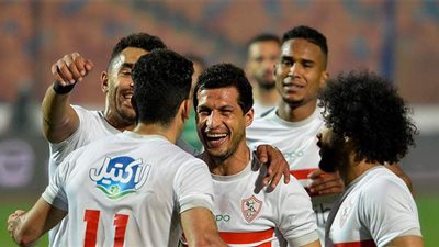 مروان حمدي يسجل الهدف الثاني للزمالك أمام تونجيت السنغالي
